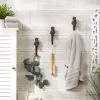 Rustic Horse Wall Hook Set of 3 - Decorative Equestrian Hooks for Home or Stable