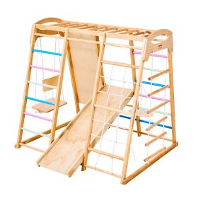 VEVOR Indoor Playground Jungle Gym 9-in-1 Montessori Climbing Toys for Toddlers