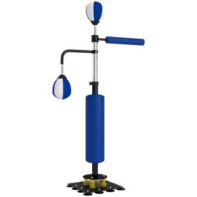 4.6'-6.7' Speed Bag Boxing Bag Stand, Reflex Bag Boxing Training Equipment, Speed Punching Bag, Blue (Option: Blue)