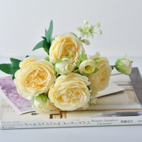 Korean Hand Holding Flowers, Wedding Bouquet, Home Bouquet (Option: Champagne)