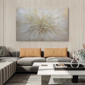 Original Abstract Gold Foil Oli Painting on Canvas Large Handmade Painting Gold Texture Wall Art Personalized Gift Modern Living Room Decor (style: 01, size: 90x130cm)