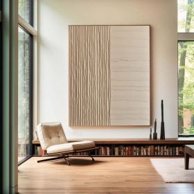 Large beige Wabi-Sabi mural decoration beige 3D texture painting beige minimalist art beige abstract art painting modern wall art decoration (style: 01, size: 80x120cm)