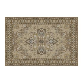1PC Bohemian Vintage Watercolor Doormat - Non-Slip Soft Rug, Stain-Resistant Washable Mat for Entryway, Kitchen, Living Room, Laundry & Bathroom (colour: KSX-3-5-10, size: 3*5ft/91*153cm)