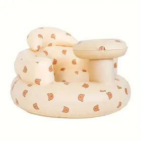 1pc Baby Sofa Chair, Plastic Wraparound Support Seat, Portable Rocking Chair For Infants Aged 3 Months+, Exercise Sitting & Standing, Spine Prote (Option: bear)